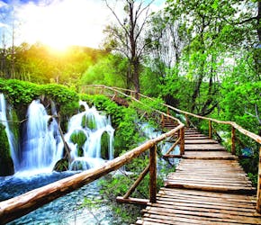 Visita privada guiada al Parque Nacional de los Lagos de Plitvice desde Split